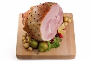 cooked ham