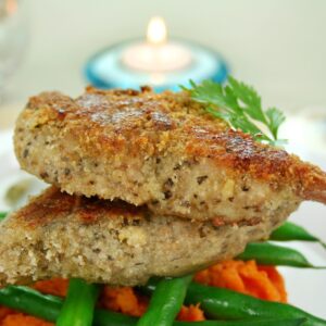 Panko Crumbed Lamb Cutlets with Garlic, Rosemary and Thyme