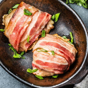 Pork Fillet - Stuffed with a Pork, Apple & Sage Sausage Mix & Wrapped in Bacon
